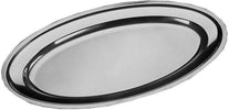 Vassoio Piatto Ovale In Acciaio Inox Portata Cucina Diametro 40cm Vassoi Trade Shop italia - Napoli, Commerciovirtuoso.it