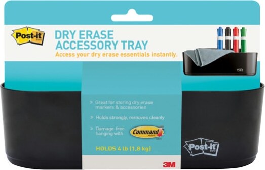 Vassoio porta accessori - per lavagna cancellabile Super Sticky - 4 strisce removibili Command incluse - Post it Cancelleria e prodotti per ufficio/Archivio ufficio e accessori per scrivania/Lavagne e bacheche/Cancellini per lavagna Eurocartuccia - Pavullo, Commerciovirtuoso.it