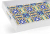 Vassoio Portata Rettangolare Legno 20x26x4cm Con Manici 2 Decori Mosaico 822124 Casa e cucina/Stoviglie/Piatti ciotole e vassoi/Piatti per servire/Vassoi/Vassoi da portata Trade Shop italia - Napoli, Commerciovirtuoso.it