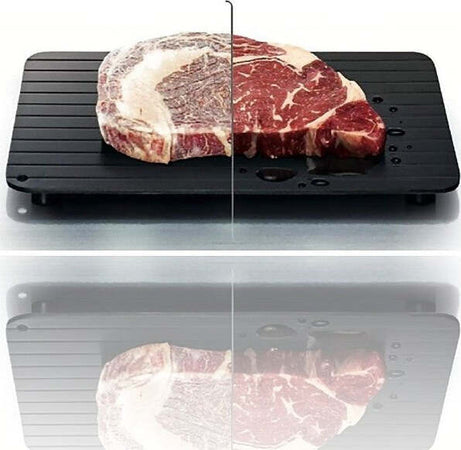 Vassoio-Teglia-Di-Scongelamento-Veloce-Per-Alimenti-23x16.5cm-Piastra-Alluminio