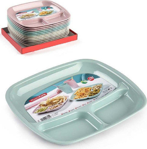 Vassoio Trio In Plastica Riutilizzabile Piatto Ideale Per Aperitivi Feste 140621a Casa e cucina/Stoviglie/Piatti ciotole e vassoi/Piatti per servire/Vassoi/Vassoi da portata Trade Shop italia - Napoli, Commerciovirtuoso.it