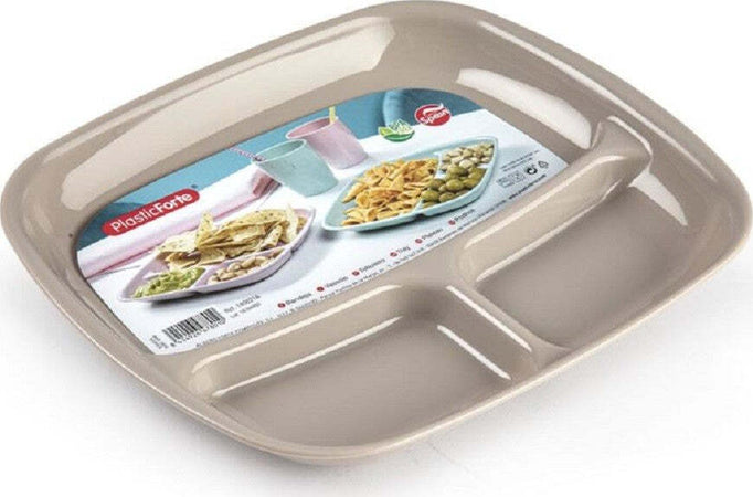 Vassoio Trio In Plastica Riutilizzabile Piatto Ideale Per Aperitivi Feste 140621a Casa e cucina/Stoviglie/Piatti ciotole e vassoi/Piatti per servire/Vassoi/Vassoi da portata Trade Shop italia - Napoli, Commerciovirtuoso.it
