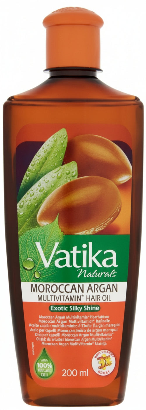 Vatika Argan Hair Oil 200 ml PER CAPELLI  PAESE DI ORIGINE Dabur India Limited.
