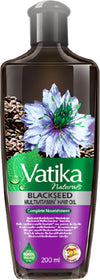 Vatika Black Seed Hair Oil 200 Ml Olio per Capelli Di Semi Neri Con Vitamine E Minerali Olio per Capelli Più Lucnti