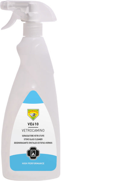 VE610 - VETROCAMINO TRIGGER SGRASSATORE VETRI STUFE ECO SERVICE 750 ML