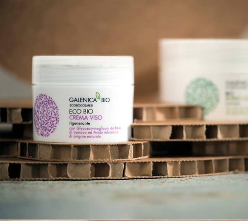 Vebix Eco Bio Crema Viso Rigenerante 50 Ml. Crema Glycosaminoglicani da Bava di Lumaca ed Acido jaluronico di origine naturale
