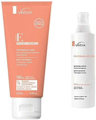 Vebix Trattamento Cellulite Intensivo Phytamin Trattamento Corpo Funzionale Inestetismi Cellulite + Booster Cellulite Attivatore Effetto Caldo In Spray
