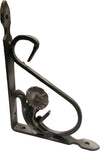 VECA---REGGIMENSOLA-IN-FERRO-BATTUTO-PER-ARREDO-CASA-20CM---COLORE-ANTICATO-NERO***