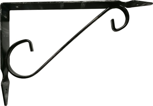 VECA---REGGIMENSOLA-IN-FERRO-BATTUTO-PER-ARREDO-CASA-20CM---COLORE-ANTICATO-NERO***