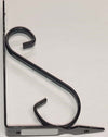 VECA---REGGIMENSOLA-IN-FERRO-BATTUTO-PER-ARREDO-CASA-32CM---COLORE-NERO-MICACEO