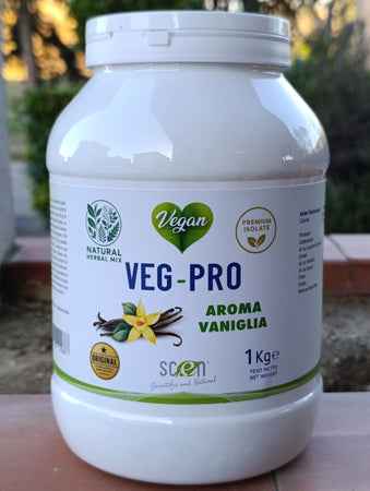 VEG-PRO Proteine del Pisello Isolate con Natural Herbal aroma vaniglia, 1 kg