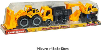 Veicoli-Costruzioni-Mezzi-Di-Lavoro-Escavatore-Camion-Giocattolo-Per-Bambini