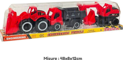 Veicoli-Costruzioni-Mezzi-Di-Lavoro-Escavatore-Camion-Giocattolo-Per-Bambini