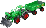 Veicolo Da Costruzione Giocattolo per Bambini +1 Anni Polesie Giocattoli, Trattore Con Rimorchio, Colore Verde Giochi e giocattoli/Veicoli/Macchine e camion/Veicoli da cantiere Liquidator Italia - Nicosia, Commerciovirtuoso.it