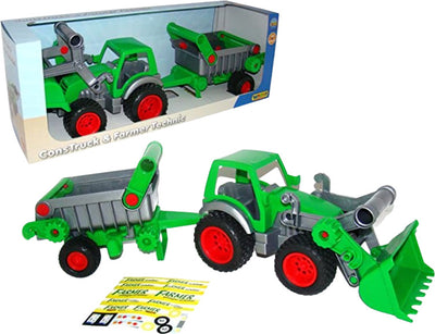 Veicolo Da Costruzione Giocattolo per Bambini Polesie Giocattoli -Technic Ruspa Con Rimorchio in Scatola Ruspa Verde E Grigia Giochi e giocattoli/Veicoli/Macchine e camion/Veicoli da cantiere Liquidator Italia - Nicosia, Commerciovirtuoso.it