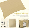 Vela-Ombreggiante-Rettangolare-4x3-m-Beige-in-HDPE-con-Accessori-e-Borsa-da-Viaggio-Inclusi-SD1840-250V00BGSD1