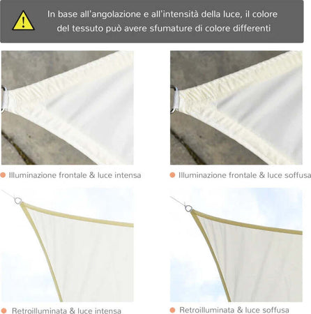 Vela-Ombreggiante-Rettangolare,-Tenda-da-Sole-per-Esterno-in-Poliestere-Anti-UV-Traspirante-3x4m-Bianco-crema-KJ3840-142CWKJ3