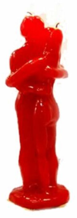 VELÒN PAREJA ENTRELAZADA ROJA CANDELA ROSSA COPPIA ABBRACCIATA