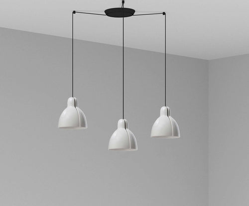 VENICE 3L Lampada a sospensione bianca Illuminazione/Illuminazione per interni/Lampadari lampade a sospensione e plafoniere/Lampade a sospensione Led Mall Home - Napoli, Commerciovirtuoso.it