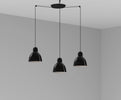 VENICE 3L Lampada a sospensione nera Illuminazione/Illuminazione per interni/Lampadari lampade a sospensione e plafoniere/Lampade a sospensione Led Mall Home - Napoli, Commerciovirtuoso.it