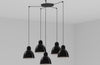 VENICE 5L Lampada a sospensione nera Illuminazione/Illuminazione per interni/Lampadari lampade a sospensione e plafoniere/Lampade a sospensione Led Mall Home - Napoli, Commerciovirtuoso.it
