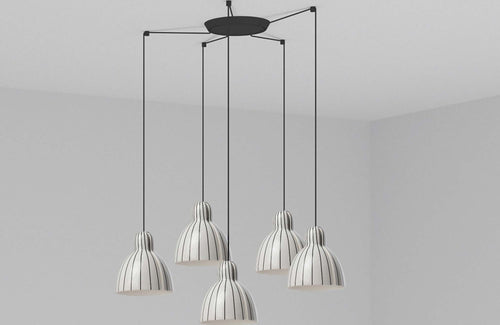 VENICE 5L Lampada a sospensione stripes Illuminazione/Illuminazione per interni/Lampadari lampade a sospensione e plafoniere/Lampade a sospensione Led Mall Home - Napoli, Commerciovirtuoso.it