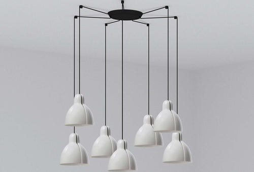 VENICE 7L Lampada a sospensione bianca Illuminazione/Illuminazione per interni/Lampadari lampade a sospensione e plafoniere/Lampade a sospensione Led Mall Home - Napoli, Commerciovirtuoso.it