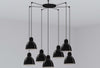 VENICE 7L Lampada a sospensione nera Illuminazione/Illuminazione per interni/Lampadari lampade a sospensione e plafoniere/Lampade a sospensione Led Mall Home - Napoli, Commerciovirtuoso.it