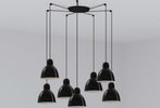 VENICE 7L Lampada a sospensione nera Illuminazione/Illuminazione per interni/Lampadari lampade a sospensione e plafoniere/Lampade a sospensione Led Mall Home - Napoli, Commerciovirtuoso.it