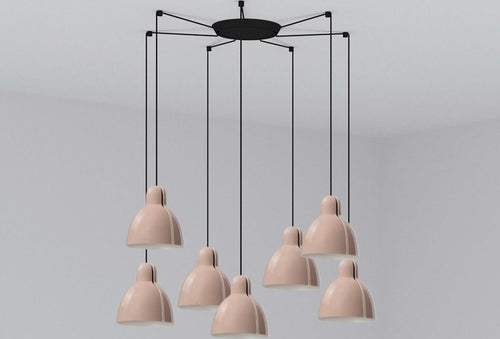 VENICE 7L Lampada a sospensione rosa Illuminazione/Illuminazione per interni/Lampadari lampade a sospensione e plafoniere/Lampade a sospensione Led Mall Home - Napoli, Commerciovirtuoso.it