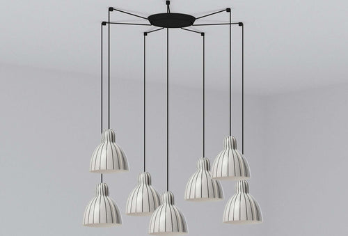 VENICE 7L Lampada a sospensione stripes Illuminazione/Illuminazione per interni/Lampadari lampade a sospensione e plafoniere/Lampade a sospensione Led Mall Home - Napoli, Commerciovirtuoso.it