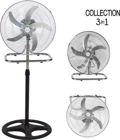 Ventilatore-3in1-Piantana-Da-Tavolo-Parete-3-Velocita-Oscillazione-50w-Pale-50cm