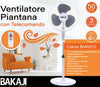 Ventilatore-a-Piantana-Base-Tonda-con-Telecomando-50W-Bianco-3-Velocità-+-Timer