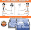 Ventilatore-a-Piantana-Base-Tonda-con-Telecomando-50W-Bianco-3-Velocità-+-Timer
