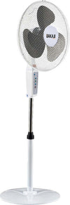 Ventilatore-a-Piantana-Base-Tonda-con-Telecomando-50W-Bianco-3-Velocità-+-Timer