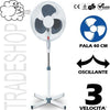 Ventilatore A Piantana Oscillante Pala 40cm 3 Velocit? Base A Croce 45w Colorato Fai da te/Prodotti per la costruzione/Riscaldamento e raffreddamento/Sistemi mobili di climatizzazione/Ventilatori/Ventilatori a piantana Trade Shop italia - Napoli, Commerciovirtuoso.it