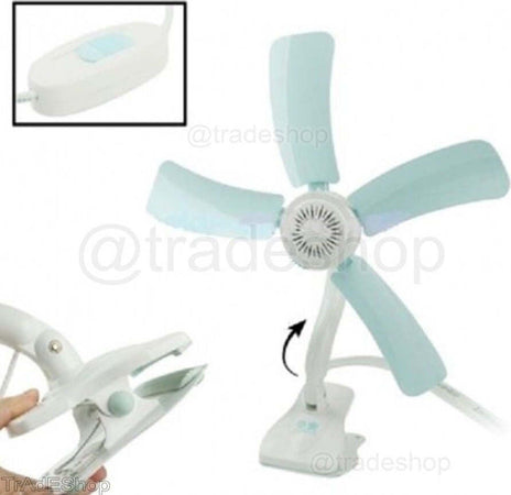 VENTILATORE A PINZA CON DOPPIO SNODO 5 PALE DA SCRIVANIA TAVOLO CASA UFFICIO Fai da te/Prodotti per la costruzione/Riscaldamento e raffreddamento/Sistemi mobili di climatizzazione/Ventilatori/Ventilatori da tavolo Trade Shop italia - Napoli, Commerciovirtuoso.it