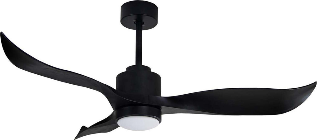 Ventilatore a Soffitto Rondine 132 Cm 3 Pale in Abs Nero Con Luce Led Telecomando Fai da te/Prodotti per la costruzione/Riscaldamento e raffreddamento/Sistemi mobili di climatizzazione/Ventilatori/Ventilatori da soffitto Decor Space - Altamura, Commerciovirtuoso.it
