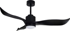 Ventilatore a Soffitto Rondine 132 Cm 3 Pale in Abs Nero Con Luce Led Telecomando Fai da te/Prodotti per la costruzione/Riscaldamento e raffreddamento/Sistemi mobili di climatizzazione/Ventilatori/Ventilatori da soffitto Decor Space - Altamura, Commerciovirtuoso.it