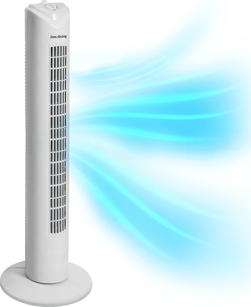 Ventilatore a torretta 3 velocità oscillazione automatica 45W, Innoliving INN-504 Fai da te/Prodotti per la costruzione/Riscaldamento e raffreddamento/Sistemi mobili di climatizzazione/Ventilatori/Ventilatori a torre Innoliving - Ancona, Commerciovirtuoso.it