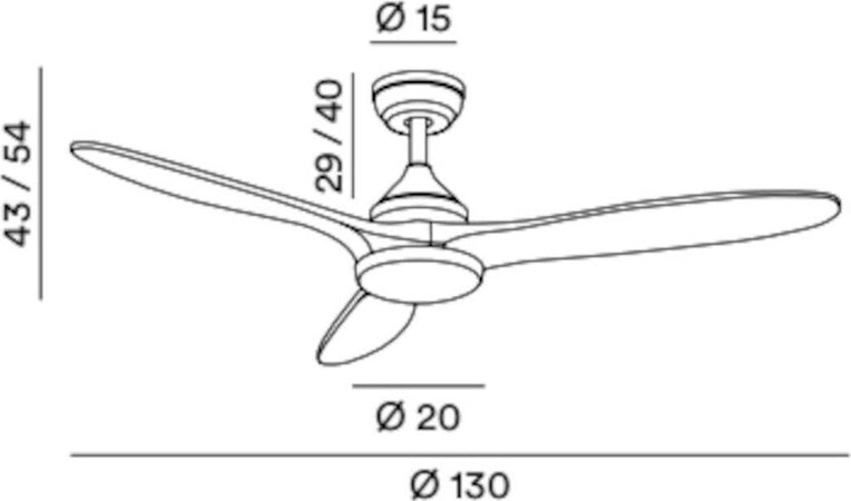 Ventilatore-classico-Perenz-TRIADE-7170-CR-CT-LED-metallo-legno-acrilico-plafoniera