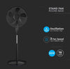 Ventilatore-con-Base-a-Croce-40W-Altezza-Regolabile-Max-120cm-3-Pale-a-3-Velocità-Rotante-Colore-Bianco-o-nero-DA-55W-5-PALE