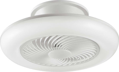 Ventilatore Con Lampada Led Aliseo Bianca 40W 3600Lm Cct Wifi Con Telecomando 55X28X22Cm Fai da te/Prodotti per la costruzione/Riscaldamento e raffreddamento/Sistemi mobili di climatizzazione/Ventilatori/Ventilatori da soffitto Led Mall Home - Napoli, Commerciovirtuoso.it