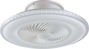 Ventilatore Con Lampada Led Borea Bianca 40W 3600Lm Cct Wifi Con Telecomando 60X28X22Cm Fai da te/Prodotti per la costruzione/Riscaldamento e raffreddamento/Sistemi mobili di climatizzazione/Ventilatori/Ventilatori da soffitto Led Mall Home - Napoli, Commerciovirtuoso.it