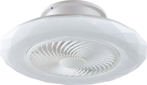 Ventilatore Con Lampada Led Skyron Bianca 40W 3600Lm Cct Wifi Con Telecomando 60X28X22Cm Fai da te/Prodotti per la costruzione/Riscaldamento e raffreddamento/Sistemi mobili di climatizzazione/Ventilatori/Ventilatori da soffitto Led Mall Home - Napoli, Commerciovirtuoso.it