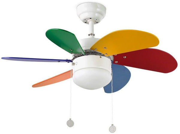 Ventilatore con luce Faro Barcelona Palao