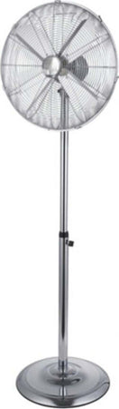 Ventilatore Cromo da terra - pala diametro 45 cm - 60 W - metallo cromato - CFG Fai da te/Prodotti per la costruzione/Riscaldamento e raffreddamento/Sistemi mobili di climatizzazione/Purificatori d'aria/Purificatori d'aria portatili Eurocartuccia - Pavullo, Commerciovirtuoso.it