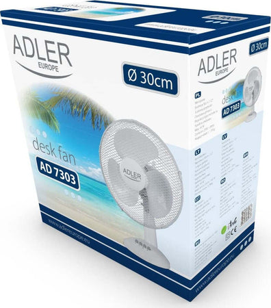 VENTILATORE DA TAVOLO Adler AD 7303 70W Bianco Fai da te/Prodotti per la costruzione/Riscaldamento e raffreddamento/Sistemi mobili di climatizzazione/Ventilatori/Ventilatori da tavolo Scontolo.net - Potenza, Commerciovirtuoso.it