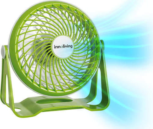 Ventilatore Da Tavolo Portatile 18 Cm 2 velocità inclinazione regolabile, Innoliving Inn-512 Fai da te/Prodotti per la costruzione/Riscaldamento e raffreddamento/Sistemi mobili di climatizzazione/Ventilatori/Ventilatori da tavolo Innoliving - Ancona, Commerciovirtuoso.it