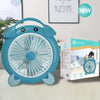 Ventilatore-Elettrico-30-Watt-3-Ventole-Silenzioso-Da-Tavolo-Colorato-Tx-9280